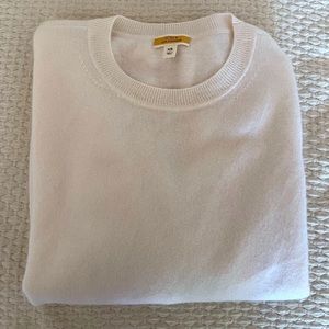 White Jcrew Cashmere Sweater